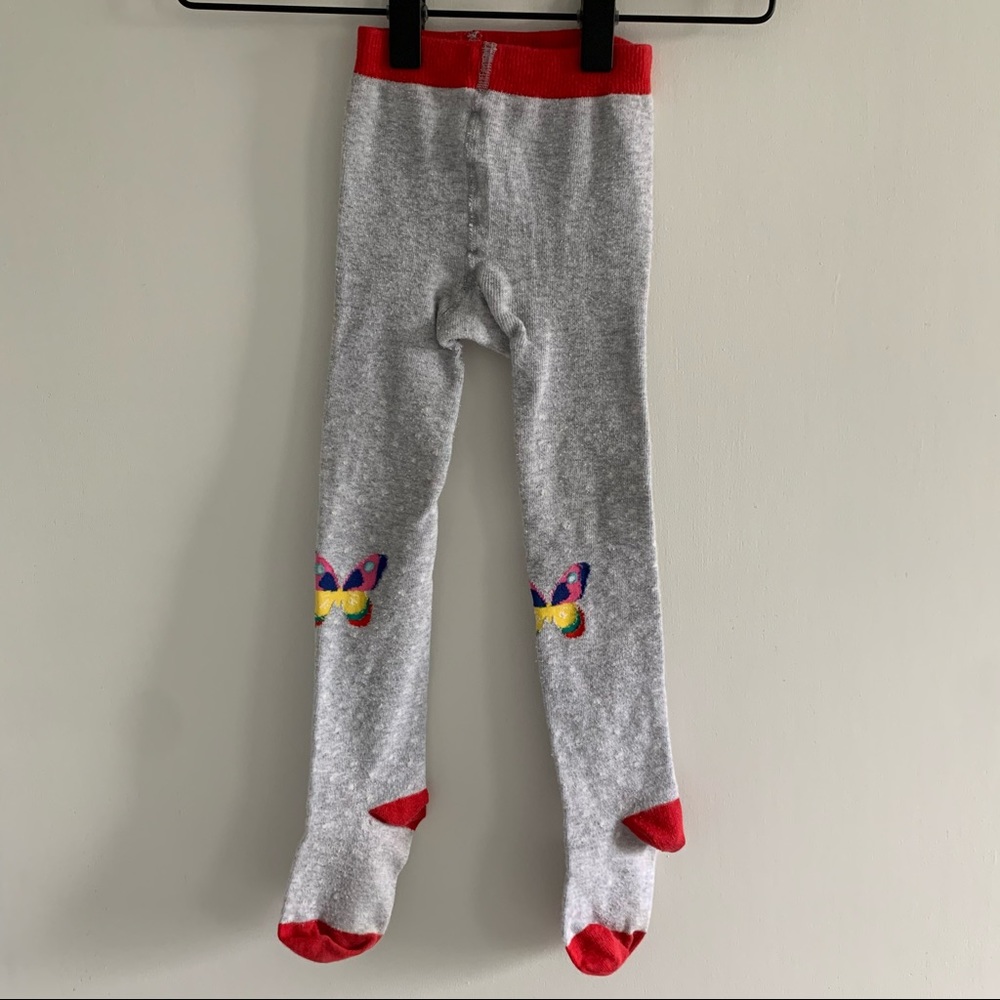 Mini Boden Butterfly Polka Dot Tights, 4-5Y